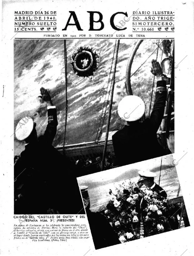 ABC MADRID 26-04-1940 página 1