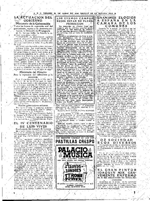 ABC MADRID 26-04-1940 página 9