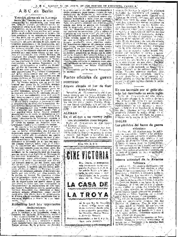 ABC SEVILLA 27-04-1940 página 6