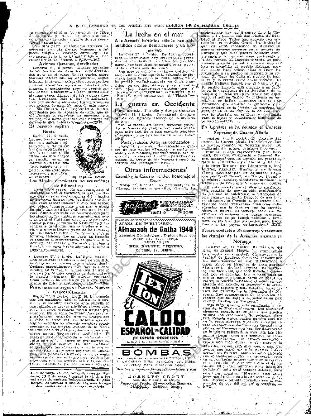 ABC MADRID 28-04-1940 página 13