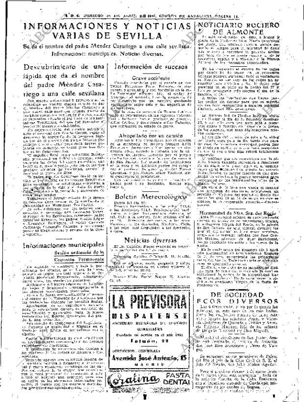 ABC SEVILLA 28-04-1940 página 11