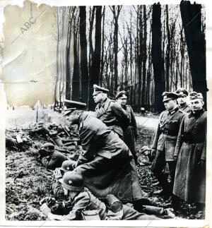 El capitán general del ejército alemán, Walther von Brauchitsch dirigiendo...