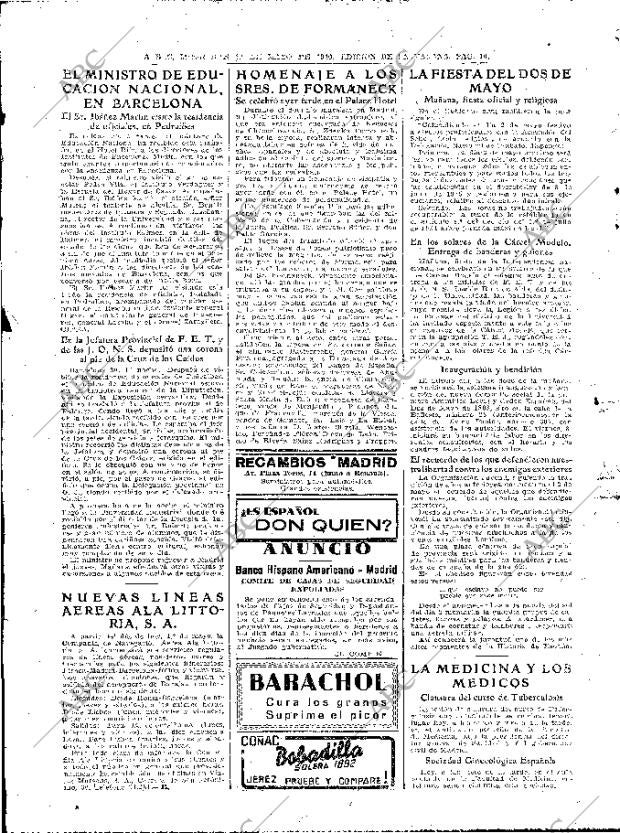 ABC MADRID 01-05-1940 página 10