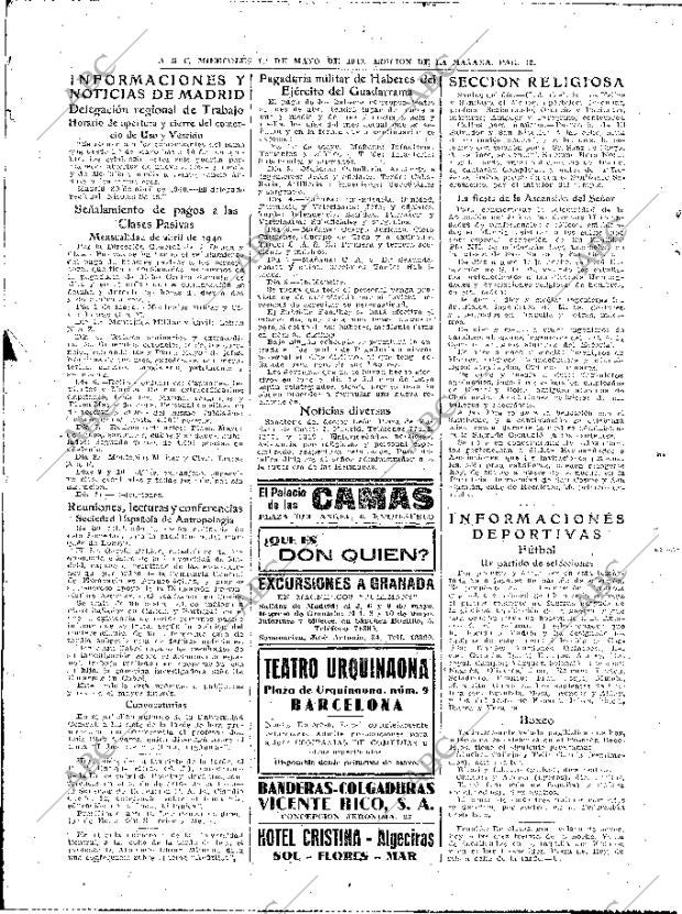 ABC MADRID 01-05-1940 página 12