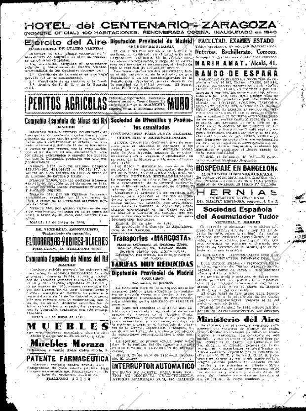 ABC MADRID 01-05-1940 página 2