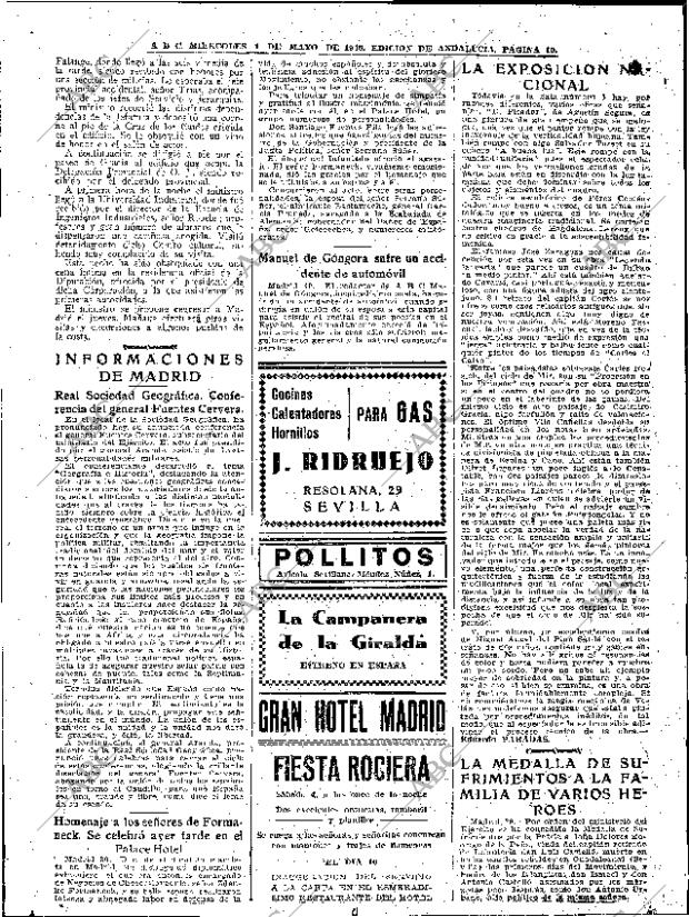 ABC SEVILLA 01-05-1940 página 10