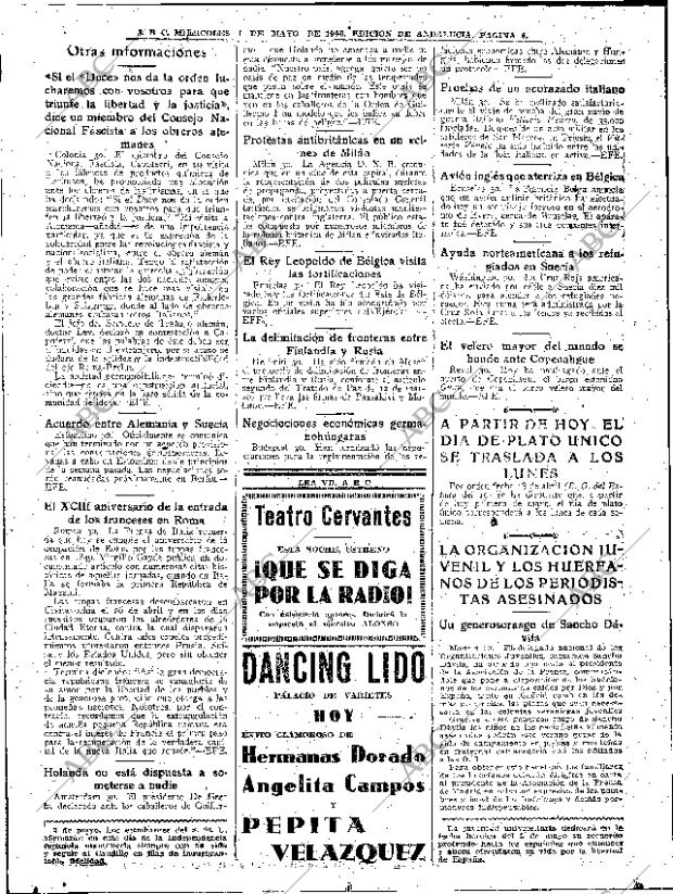 ABC SEVILLA 01-05-1940 página 8