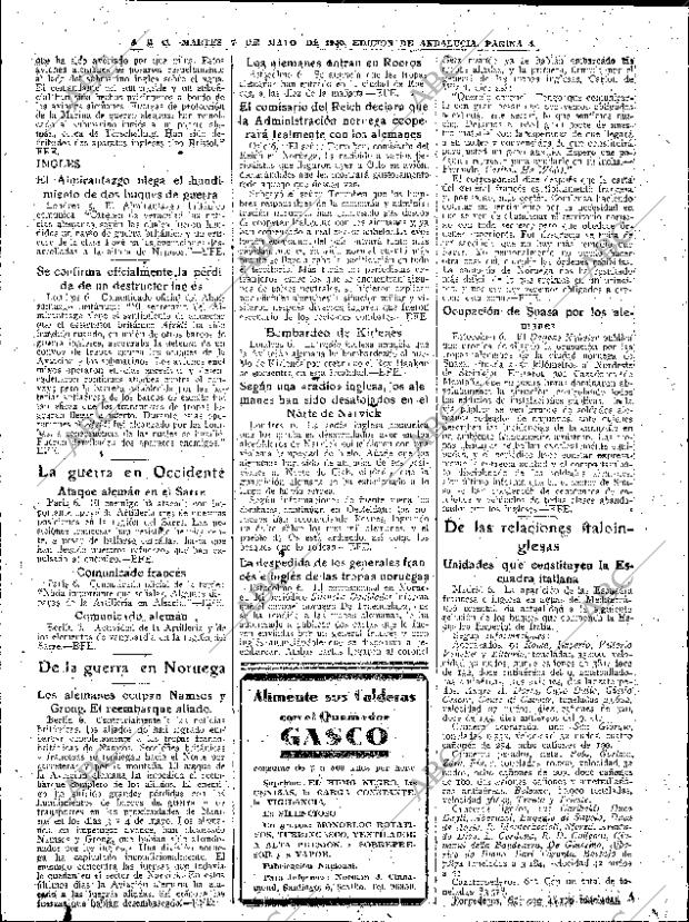 ABC SEVILLA 07-05-1940 página 4