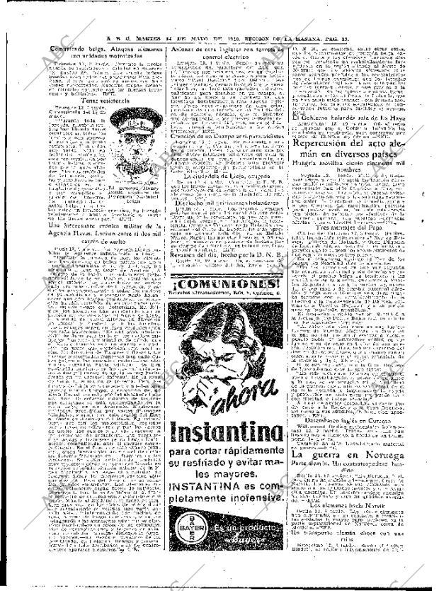 ABC MADRID 14-05-1940 página 10