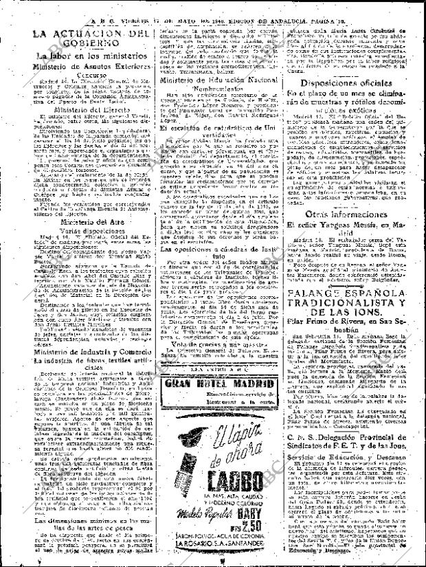 ABC SEVILLA 17-05-1940 página 10