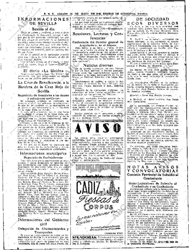 ABC SEVILLA 18-05-1940 página 8