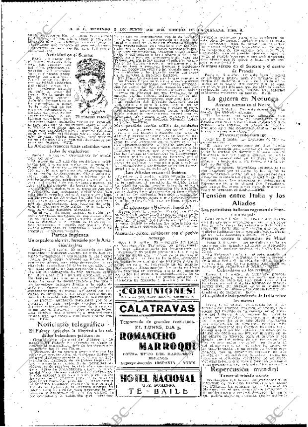 ABC MADRID 02-06-1940 página 6