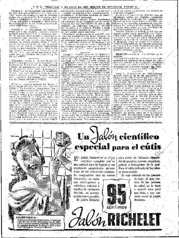 ABC SEVILLA 05-06-1940 página 4