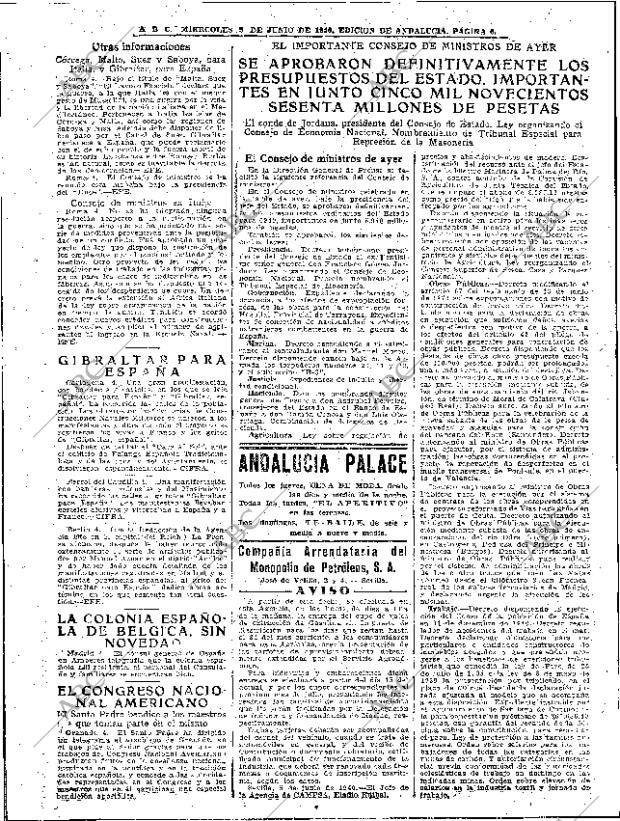 ABC SEVILLA 05-06-1940 página 6