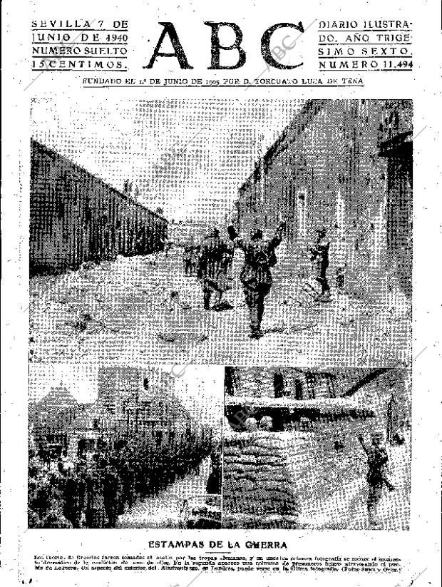 ABC SEVILLA 07-06-1940 página 1