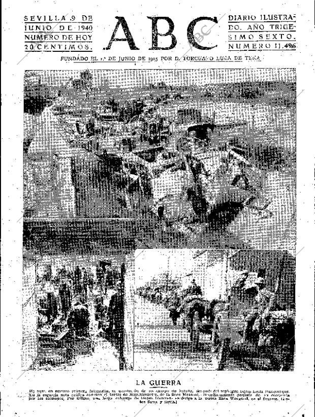 ABC SEVILLA 09-06-1940 página 1