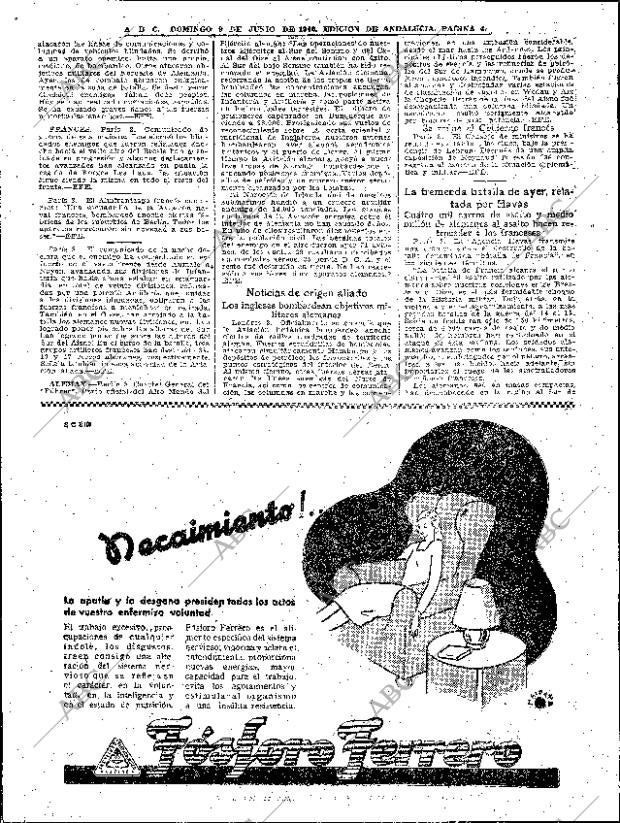 ABC SEVILLA 09-06-1940 página 4