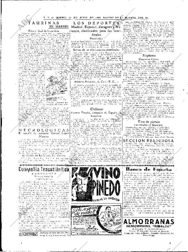 ABC MADRID 11-06-1940 página 10