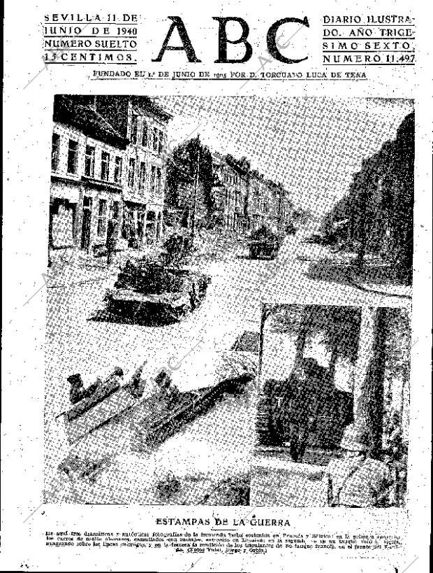 ABC SEVILLA 11-06-1940 página 1