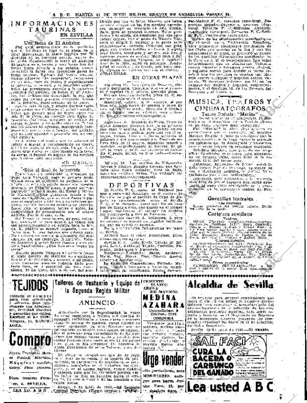 ABC SEVILLA 11-06-1940 página 11