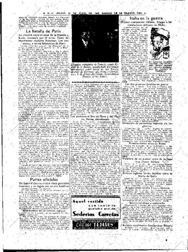ABC MADRID 13-06-1940 página 5