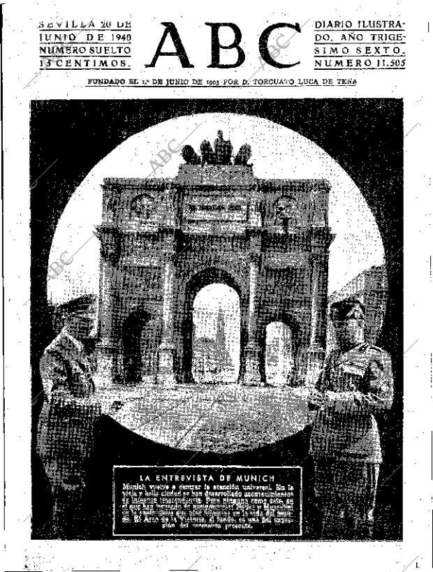 ABC SEVILLA 20-06-1940 página 1