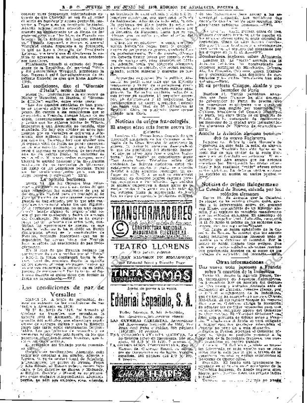 ABC SEVILLA 20-06-1940 página 5
