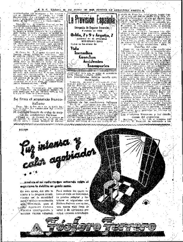 ABC SEVILLA 25-06-1940 página 4