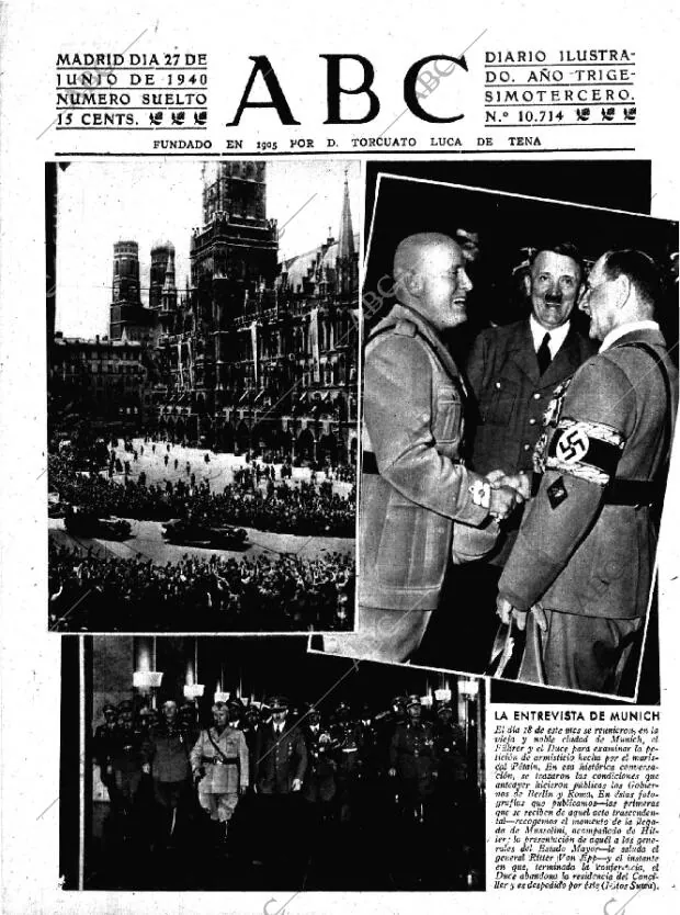 ABC MADRID 27-06-1940 página 1