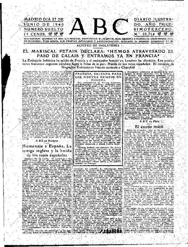 ABC MADRID 27-06-1940 página 3