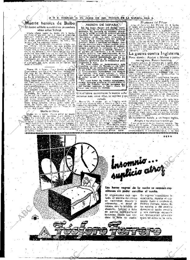ABC MADRID 30-06-1940 página 4