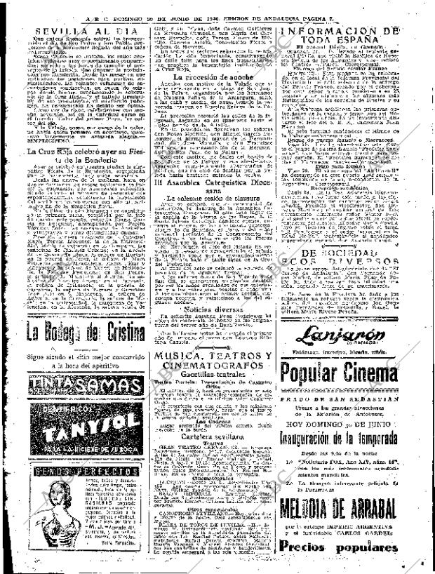 ABC SEVILLA 30-06-1940 página 7
