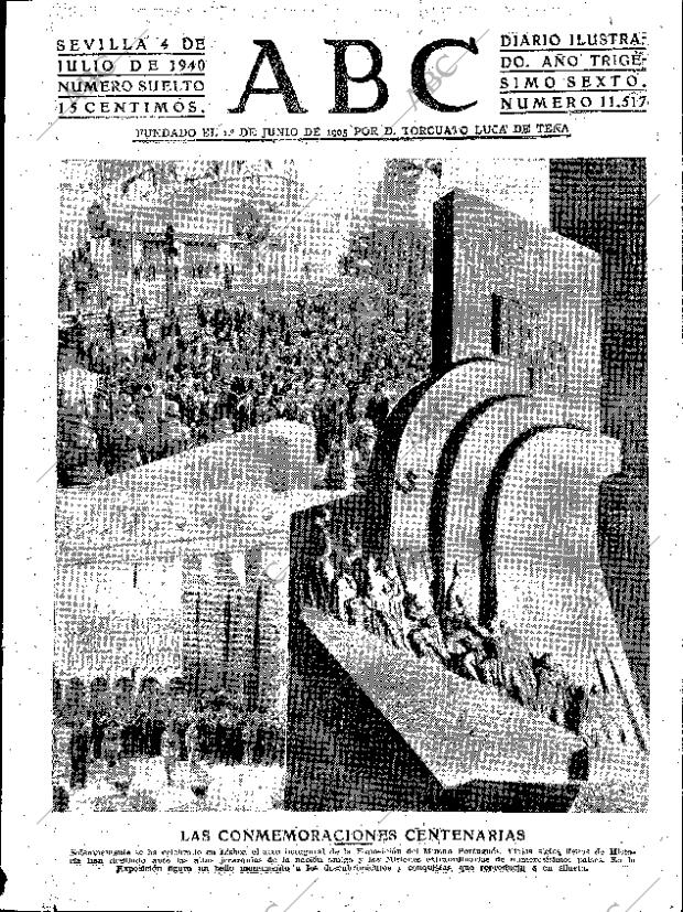 ABC SEVILLA 04-07-1940 página 1
