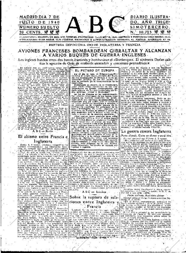 ABC MADRID 07-07-1940 página 3