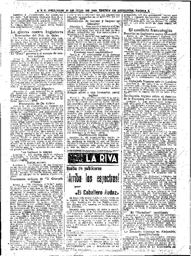 ABC SEVILLA 10-07-1940 página 4