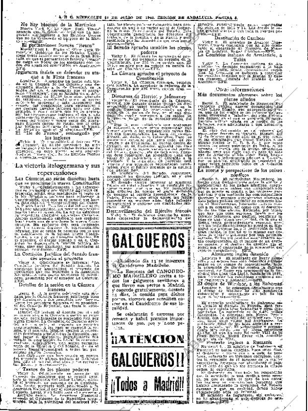 ABC SEVILLA 10-07-1940 página 5