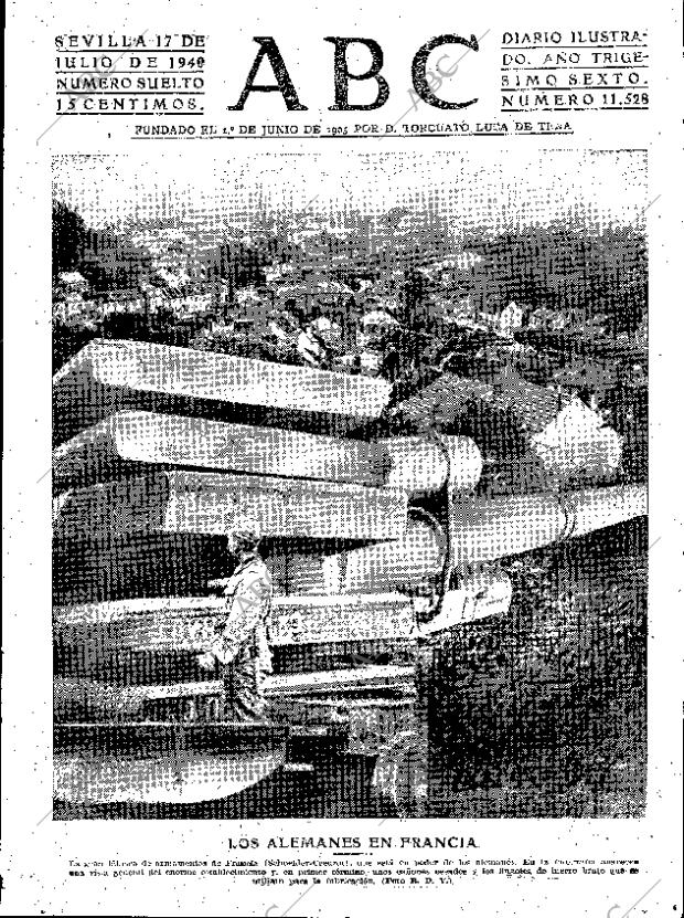 ABC SEVILLA 17-07-1940 página 1