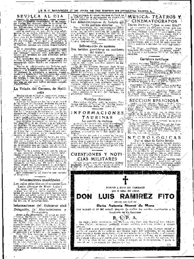 ABC SEVILLA 17-07-1940 página 6