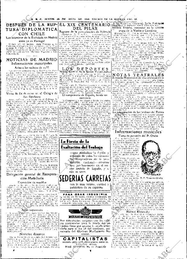 ABC MADRID 18-07-1940 página 22