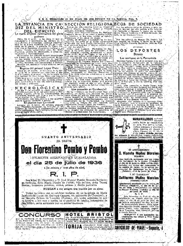 ABC MADRID 24-07-1940 página 7