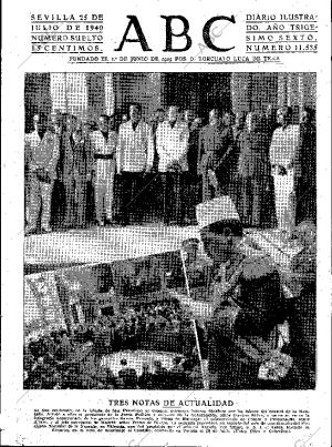 ABC SEVILLA 25-07-1940 página 1