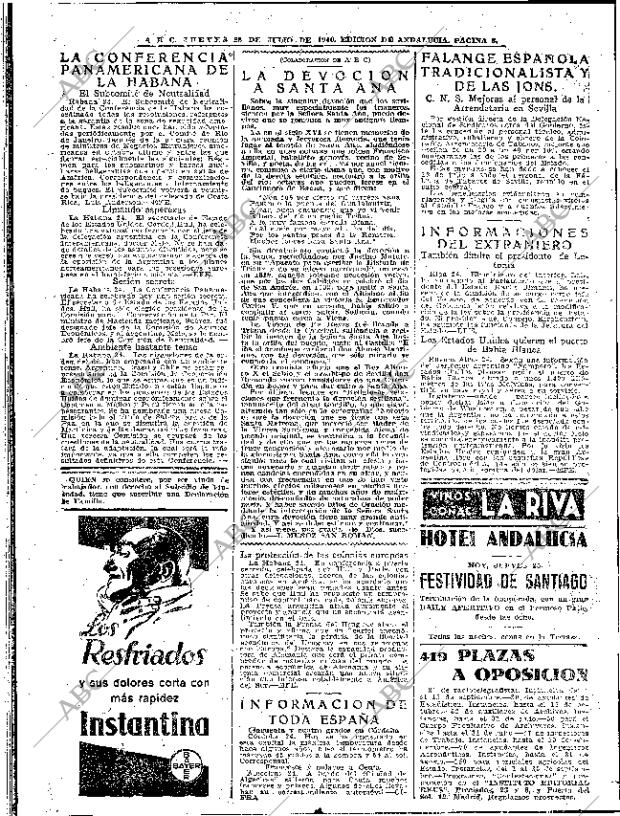 ABC SEVILLA 25-07-1940 página 6