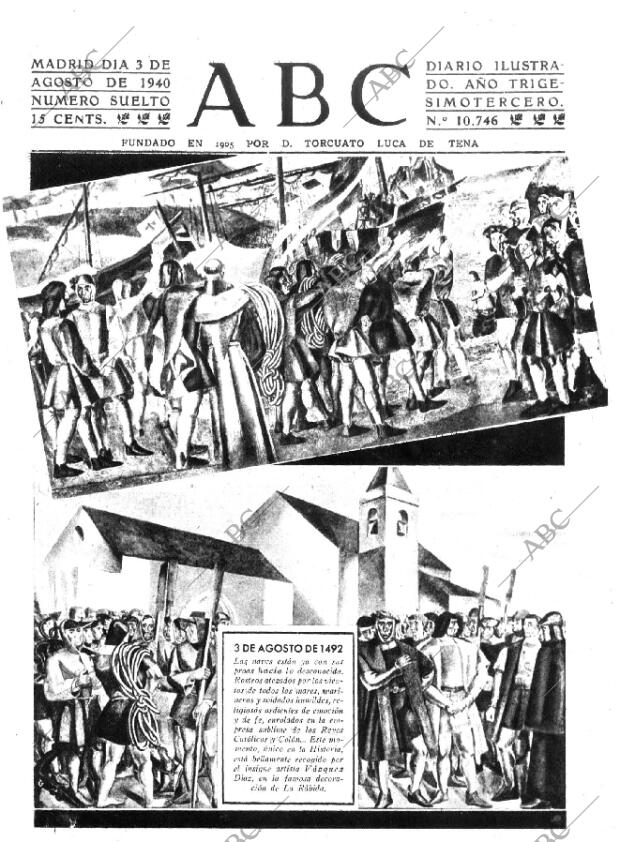 ABC MADRID 03-08-1940 página 1