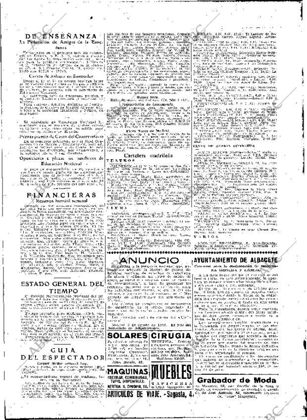 ABC MADRID 04-08-1940 página 2