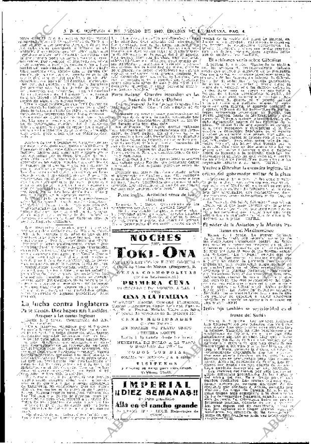 ABC MADRID 04-08-1940 página 4
