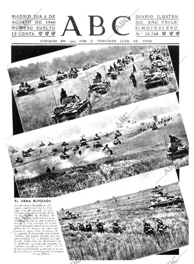 ABC MADRID 06-08-1940 página 1