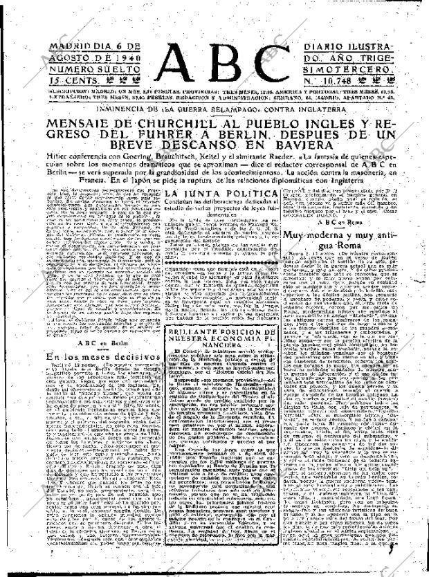 ABC MADRID 06-08-1940 página 3