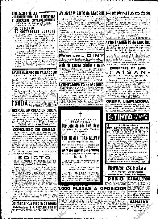 ABC MADRID 06-08-1940 página 8