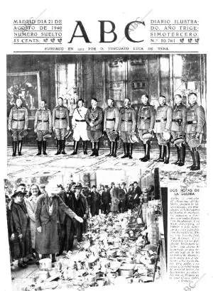 ABC MADRID 21-08-1940 página 1