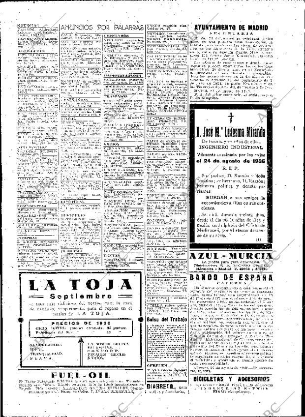 ABC MADRID 22-08-1940 página 2